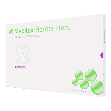 Mepilex Border Heel Foam Dressing, 8-3/5 x 9 Inch, 30PK 282790